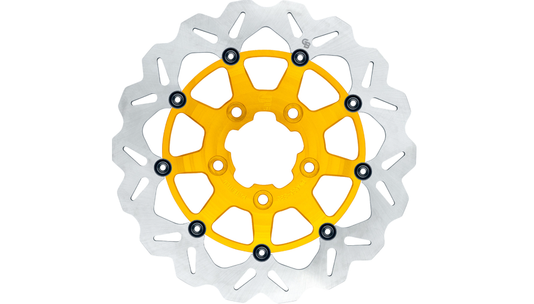 GBRAKES Oversize Wave® Brake Rotor - Front - 13" - Gold