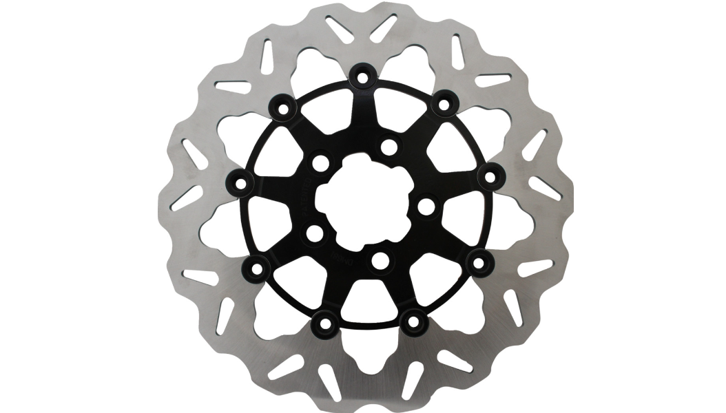 GBRAKES Wave® Brake Rotor - Rear - Black Carrier