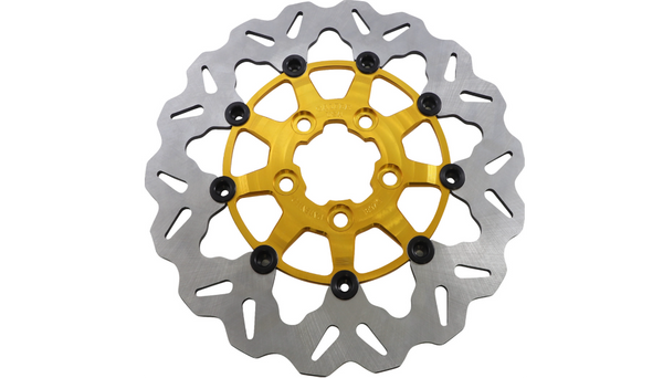 GBRAKES Rear Wave® Floating Rotor - Gold