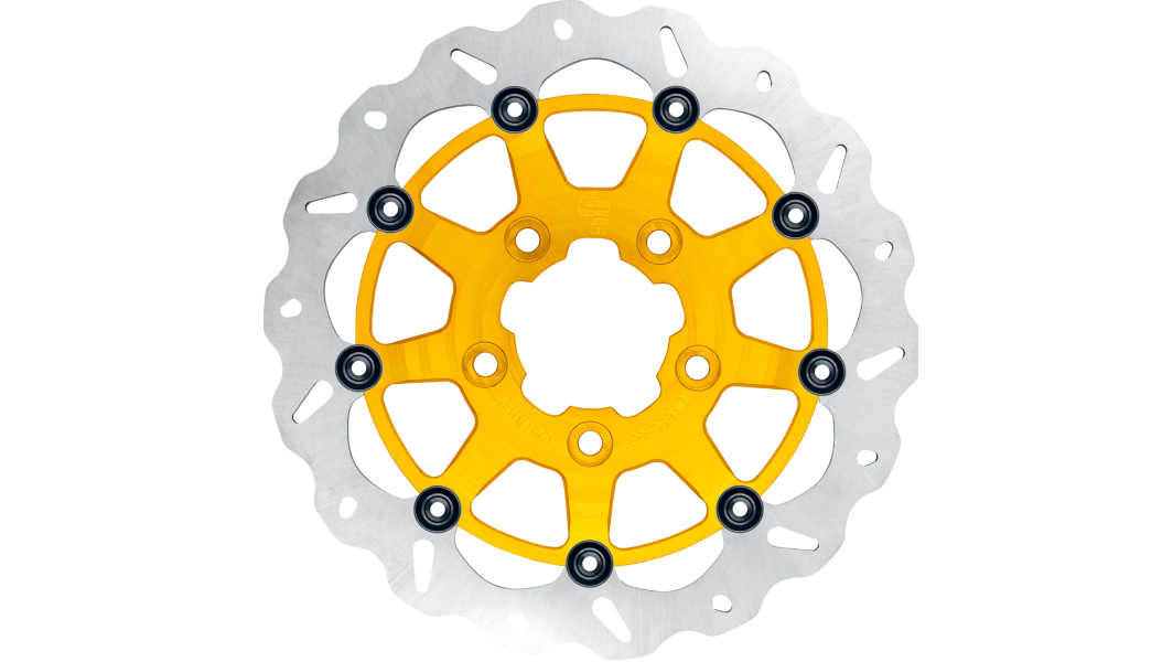 GBRAKES Oversize Wave® Brake Rotor - Front - 13" - Narrow Band - Gold