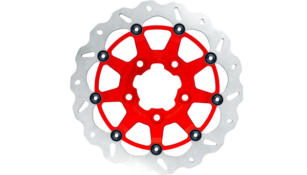 GBRAKES Oversize Wave® Brake Rotor - Front - 13" - Narrow Band - Red