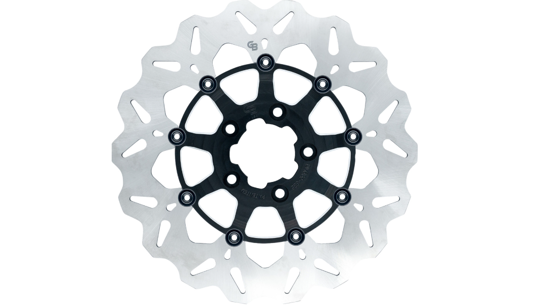 GBRAKES Oversize Wave® Brake Rotor - 12.5" - Machined Black