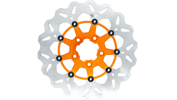 GBRAKES Oversize Wave® Brake Rotor - Front - 12.5" - Orange