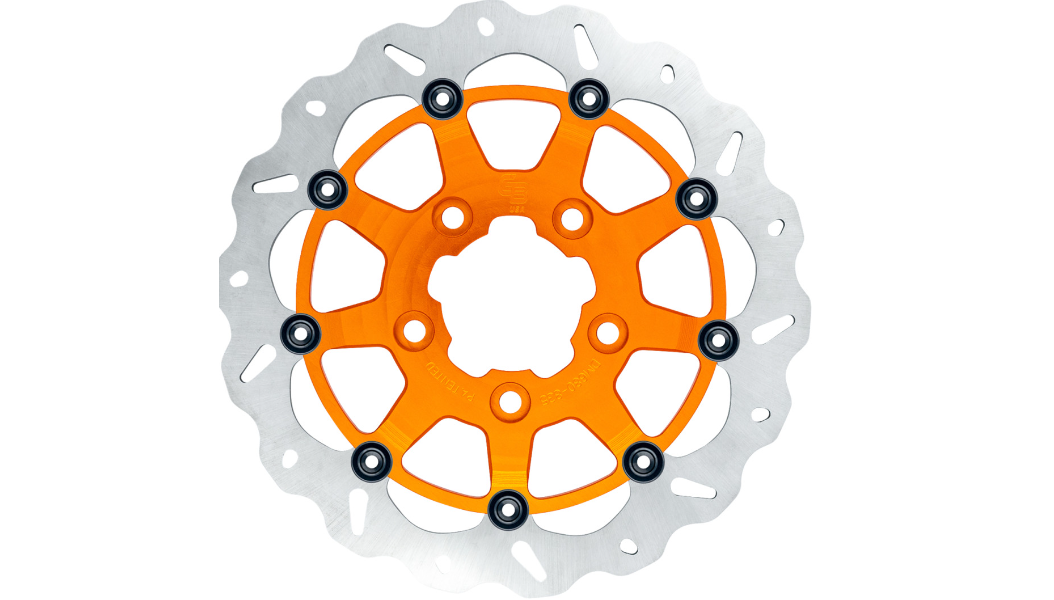 GBRAKES Oversize Wave® Brake Rotor - Front - 13" - Narrow Band - Orange