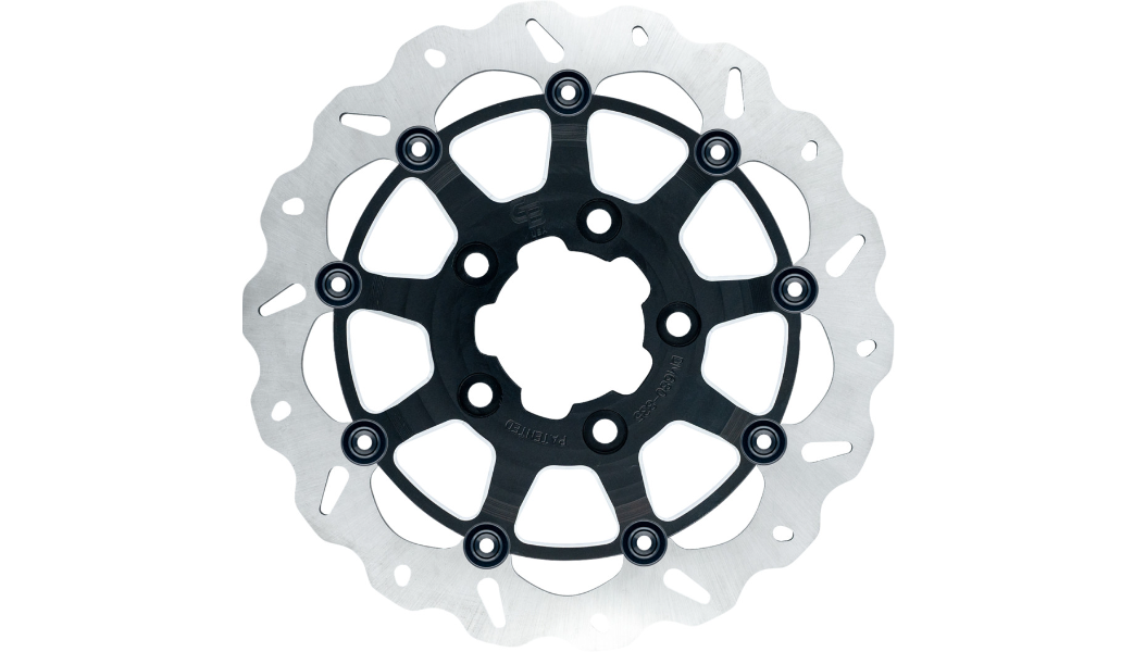 GBRAKES Oversize Wave® Brake Rotor  Front - 13" - Narrow Band - Machined Black