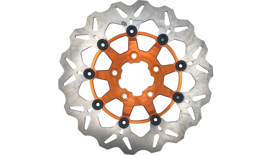 GBRAKES Wave® Brake Rotors - Front - Orange