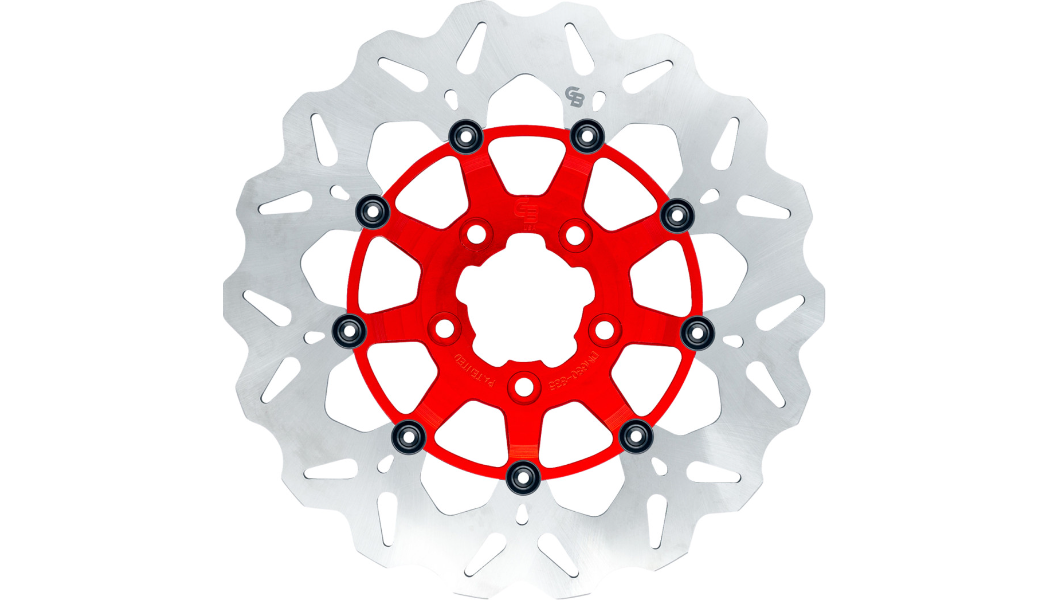 GBRAKES Wave® Brake Rotors - Front - Red