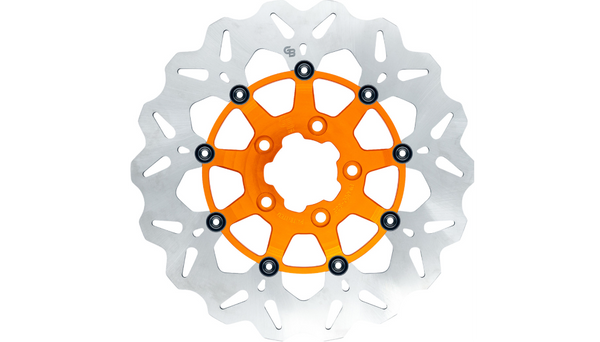 GBRAKES Wave® Brake Rotors - Front - Orange
