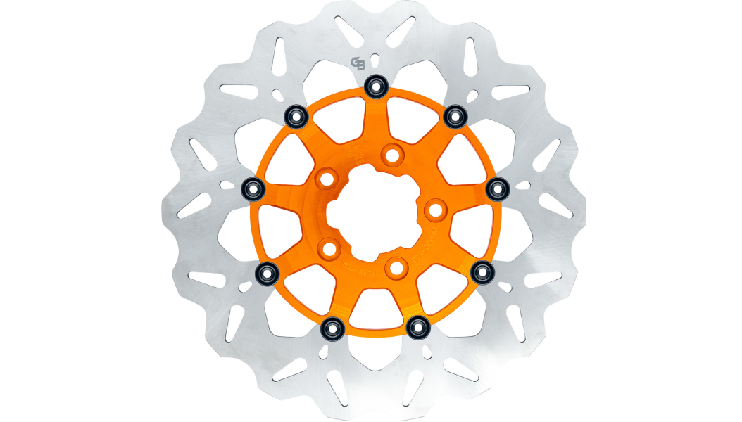 GBRAKES Wave® Brake Rotors - Front - Orange
