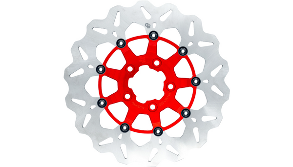 GBRAKESOversize Wave® Brake Rotor - Front - 12.5" - Red