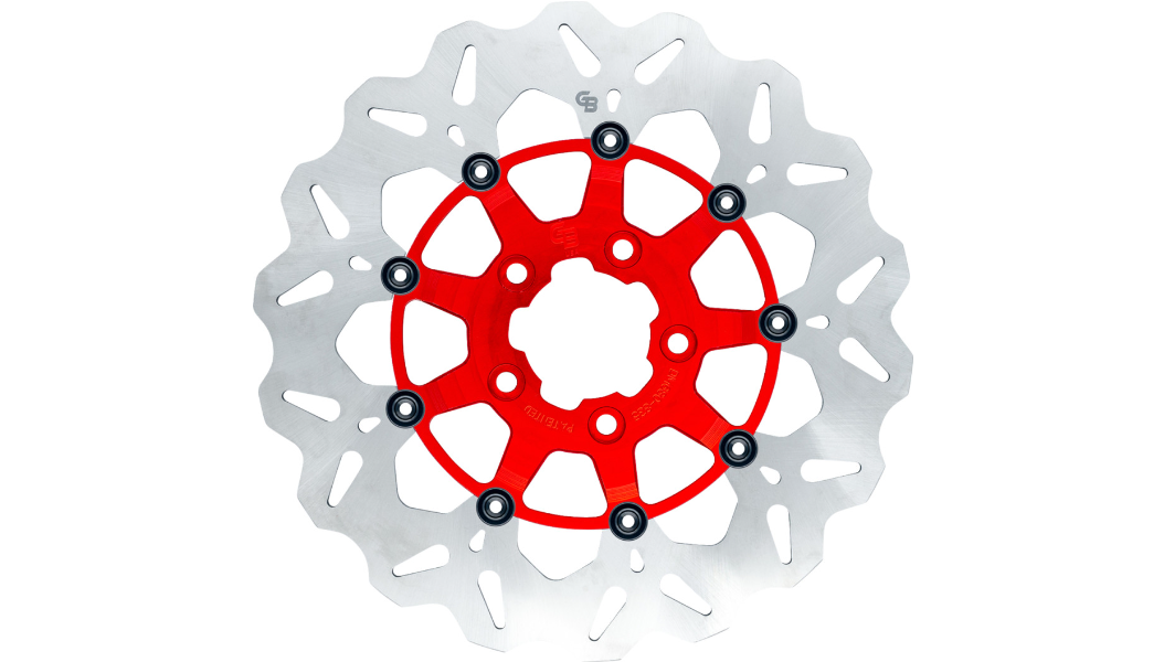 GBRAKESOversize Wave® Brake Rotor - Front - 12.5" - Red