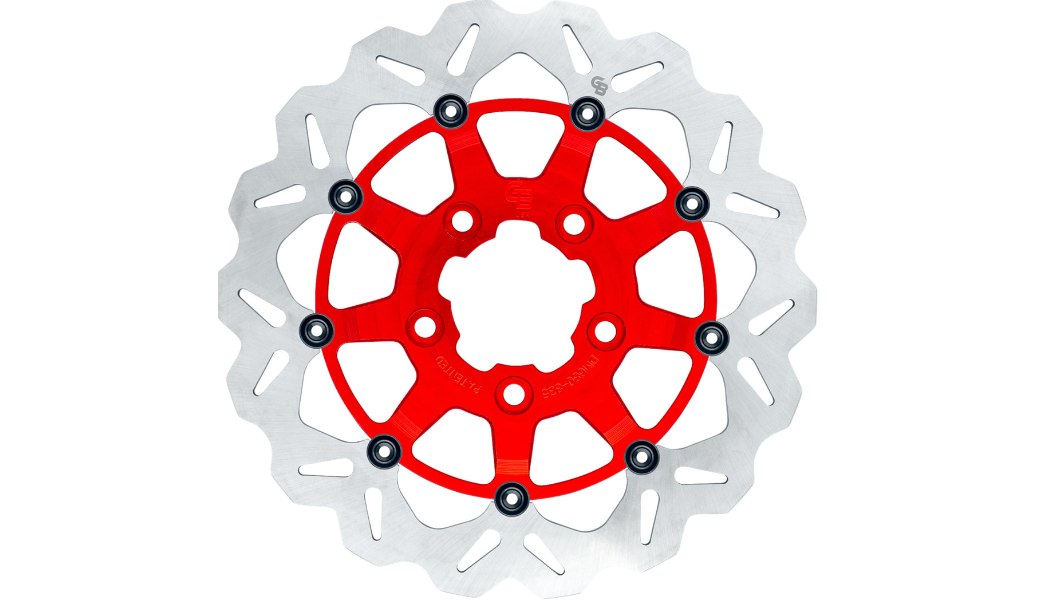 GBRAKES Oversize Wave® Brake Rotor - Front - 13" - Red