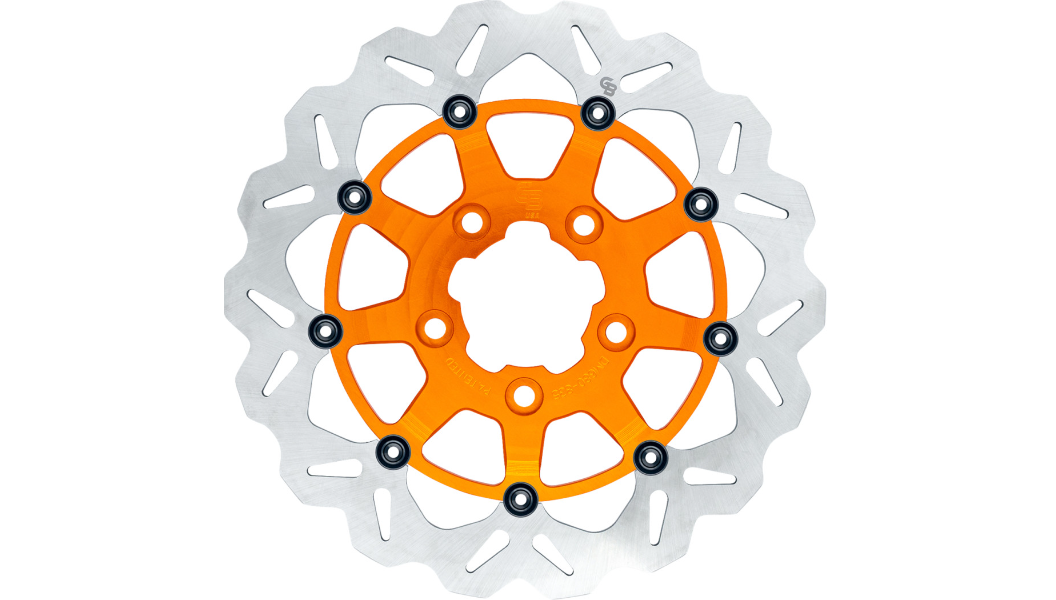GBRAKES Oversize Wave® Brake Rotor  - Front - 13" - Orange