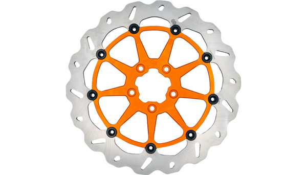 GBRAKES Wave® Brake Rotors - Front - Orange