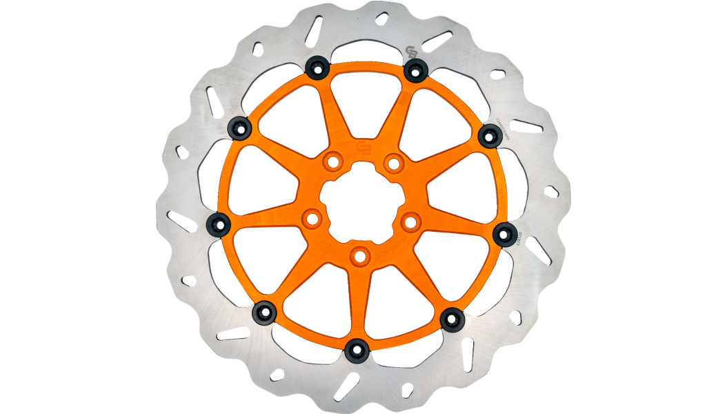 GBRAKES Wave® Brake Rotors - Front - Orange