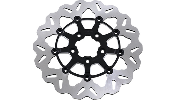 GBRAKES Front Wave® Rotor - Black Carrier