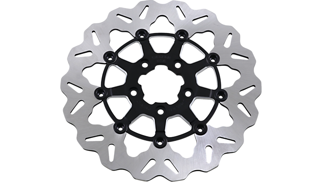 GBRAKES Front Wave® Rotor - Black Carrier