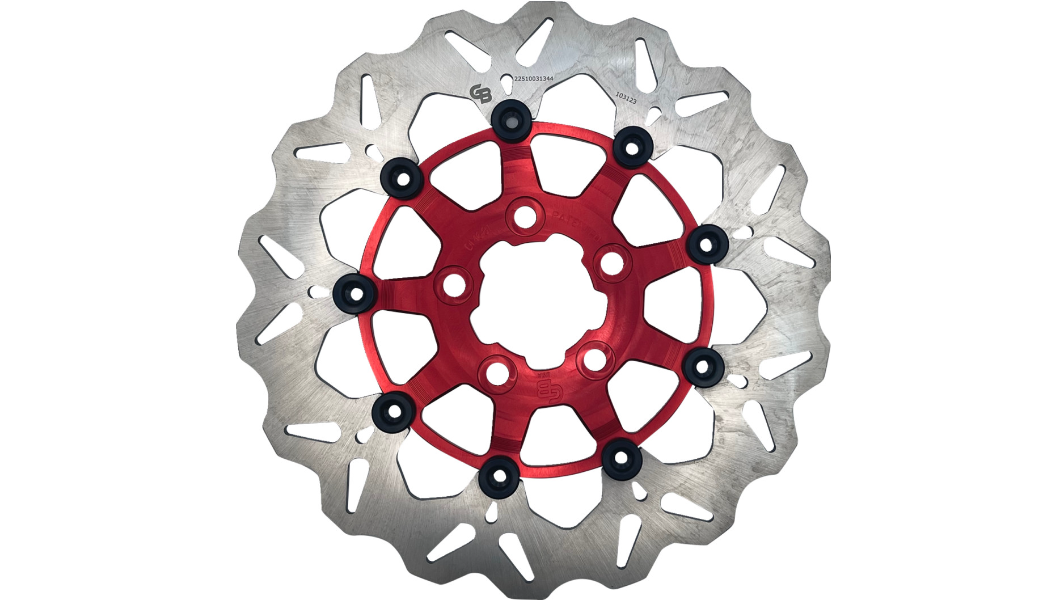 GBRAKES Wave® Brake Rotors - Rear - Red