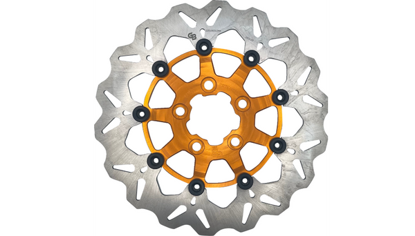 GBRAKES Wave® Brake Rotors - Rear - Orange