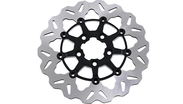 GBRAKES Rear Wave® Rotor - Black Carrier