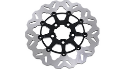 GBRAKES Rear Wave® Rotor - Black Carrier