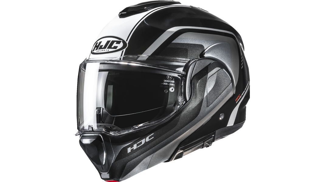 HJC F100 Carbon Solid Black Modular Helmet Size XL