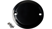 Joker Machine Points Cover - Smooth - 2 Hole - Black Anodized