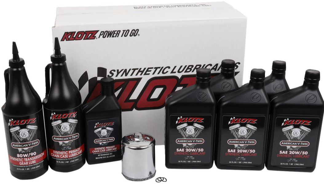 KLOTZ Oil Premium Oil Change Kit - Twin Cam/M8