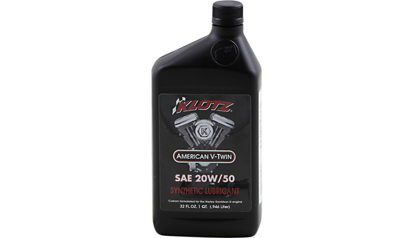 KLOTZ Oil V-Twin Synthetic Engine Oil - 20W-50 - 1 U.S. quart