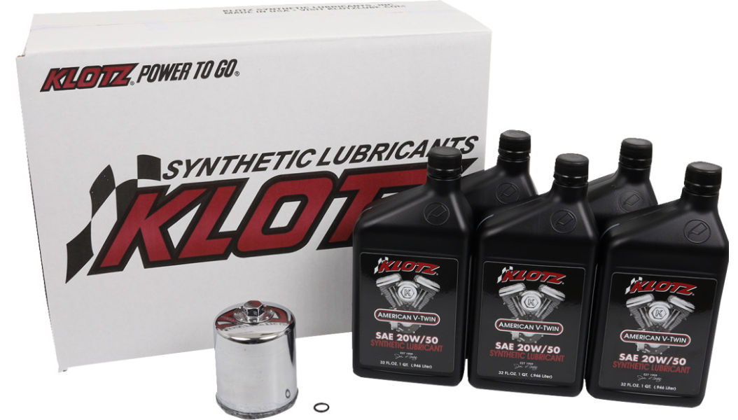 KLOTZ Oil Basic Oil Change Kit - Twin Cam/M8