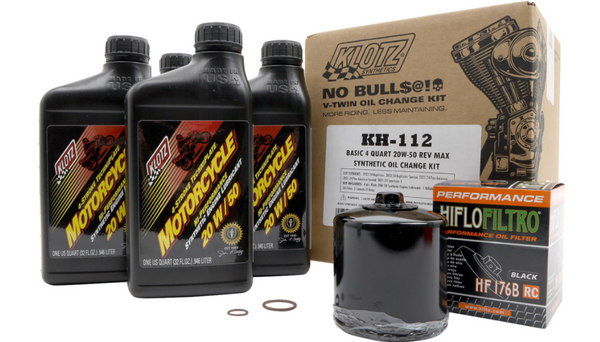 KLOTZ Oil Change Kit - 20W-50 - Rev Max