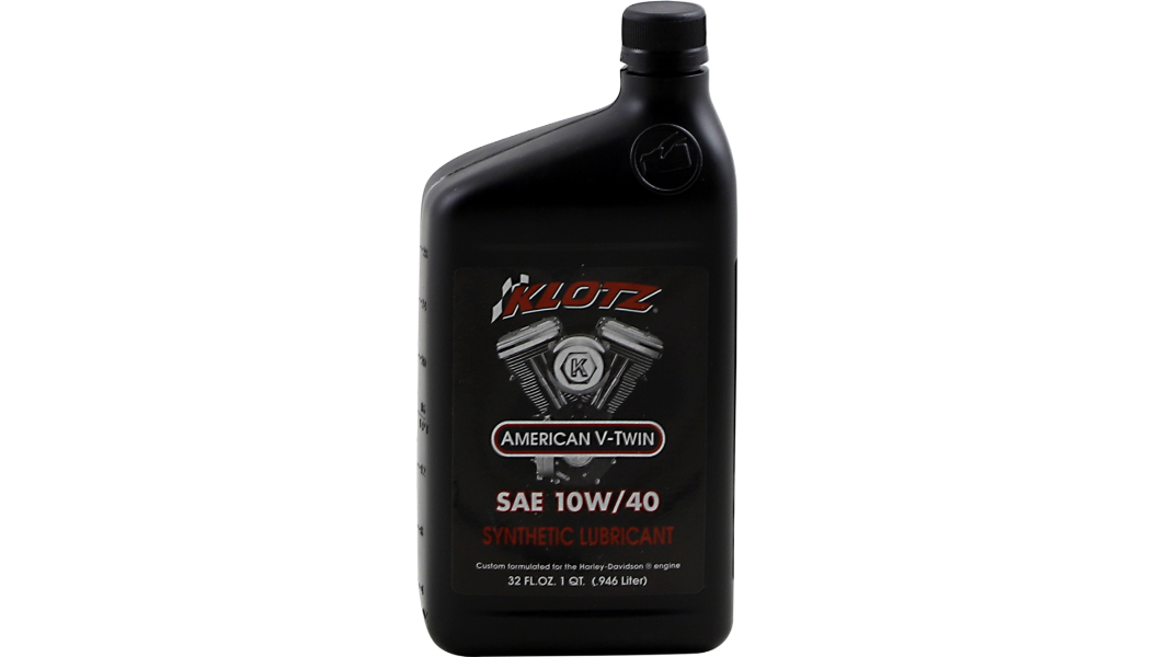 KLOTZ Oil V-Twin Synthetic Engine Oil - 10W-40 - 1 U.S. quart