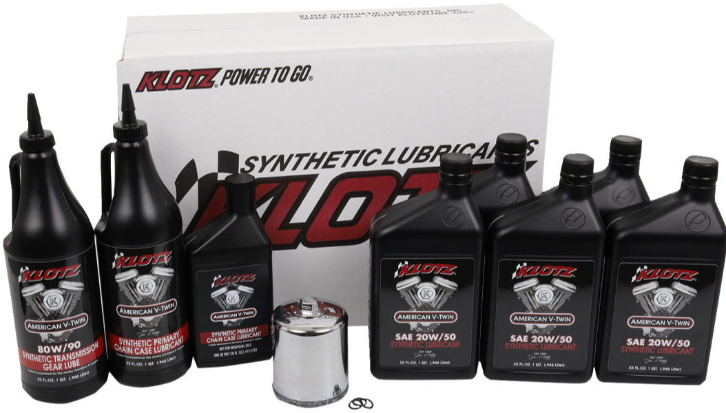 KLOTZ Oil Premium Oil Change Kit - '84-'99 Evolution Big Twin