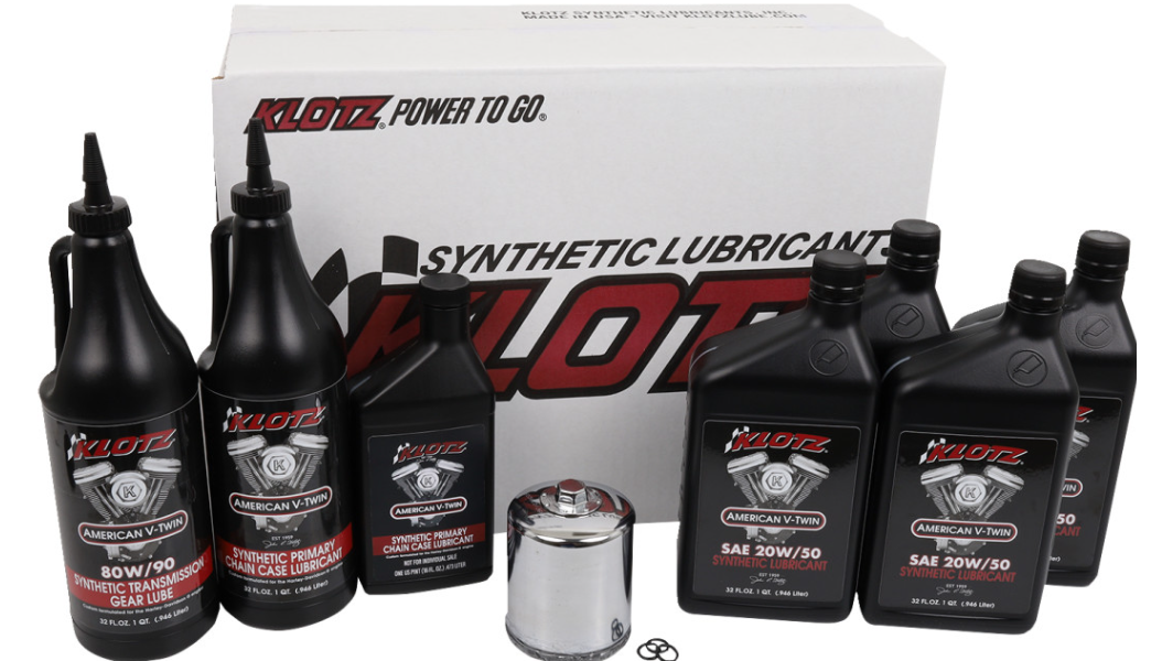 KLOTZ Oil Premium Oil Change Kit - '84-'99 Evolution Big Twin