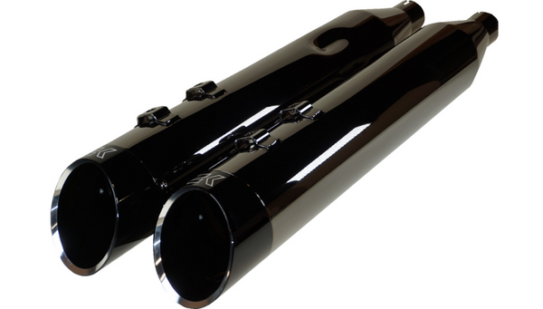 Khrome Werks 4-1/2" Hp-Plus® Slip-On Mufflers - Eclipse® With Edge Tip