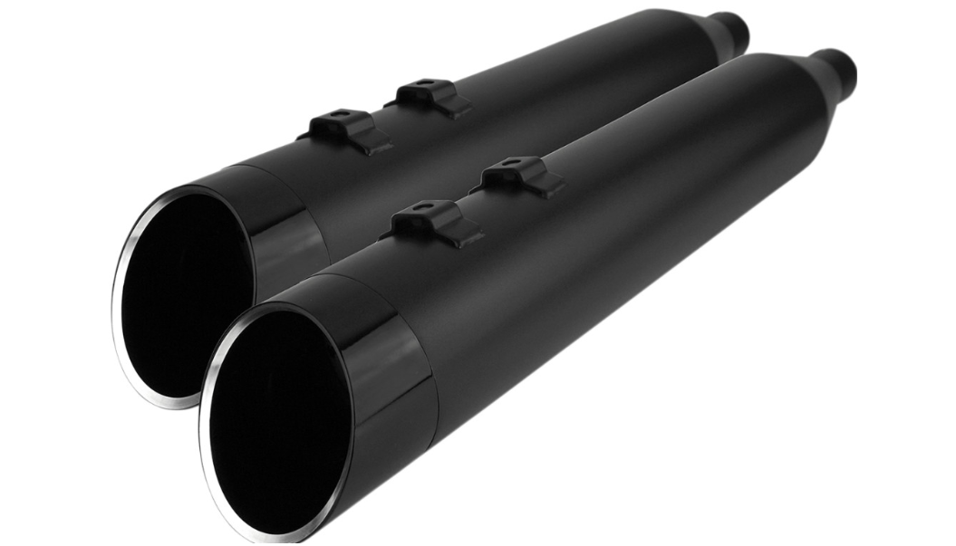 Khrome Werks 4-1/2" Hp-Plus® Slip-On Mufflers - Black With Edge - Touring