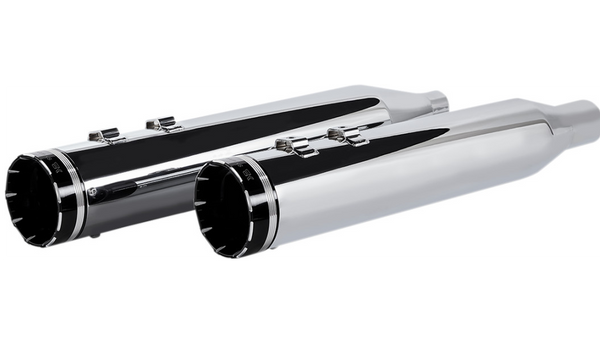 Khrome Werks 4-1/2" Hp-Plus® Slip-On Mufflers - Chrome With Tracer - Touring