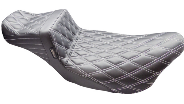 Le Pera Tailwhip Daddy Long Legs Seat - Double Diamond w/ Titanium Thread - FL '08-'24
