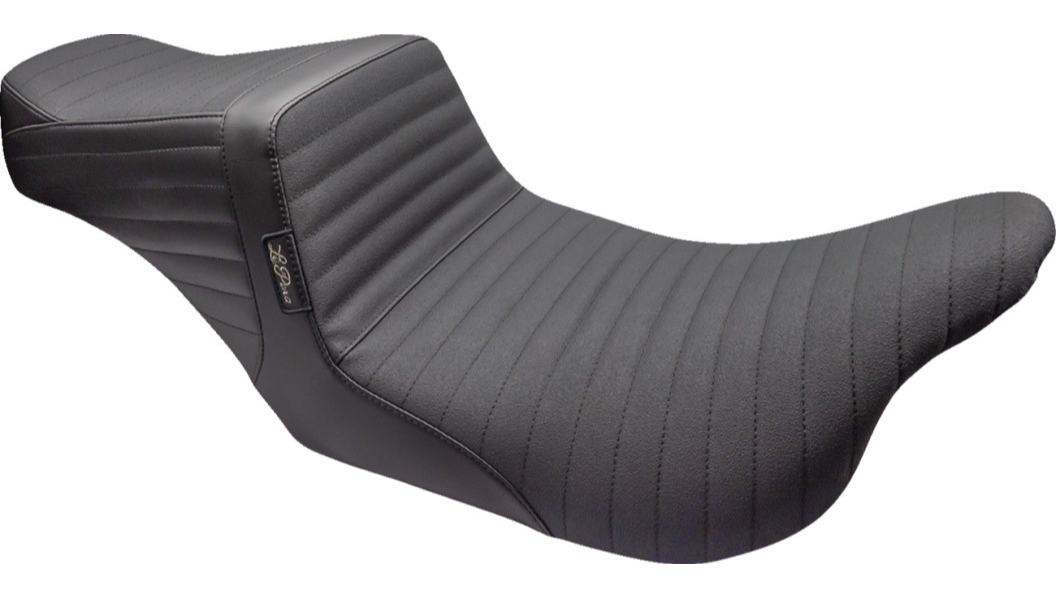 Le Pera Tailwhip Seat - Pleated w/ Grip Tape - Black - FL '08-'23