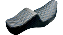Le Pera Tailwhip Daddy Long Legs Seat - Double Diamond w/ Blue Thread - FLH/FLT '08-'24