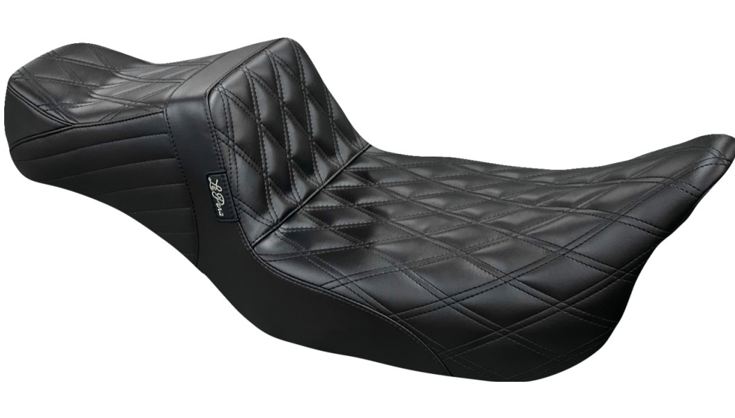 Le Pera Tailwhip Daddy Long Legs Seat - Double Diamond - Black - Touring '08-'24