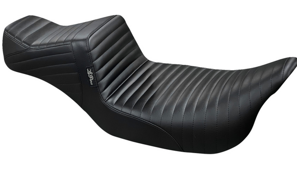 Le Pera Tailwhip Daddy Long Legs Seat - Pleated - Black - Touring '08-'23
