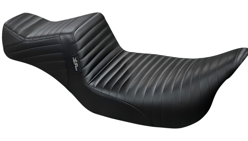 Le Pera Tailwhip Daddy Long Legs Seat - Pleated - Black - Touring '08-'23