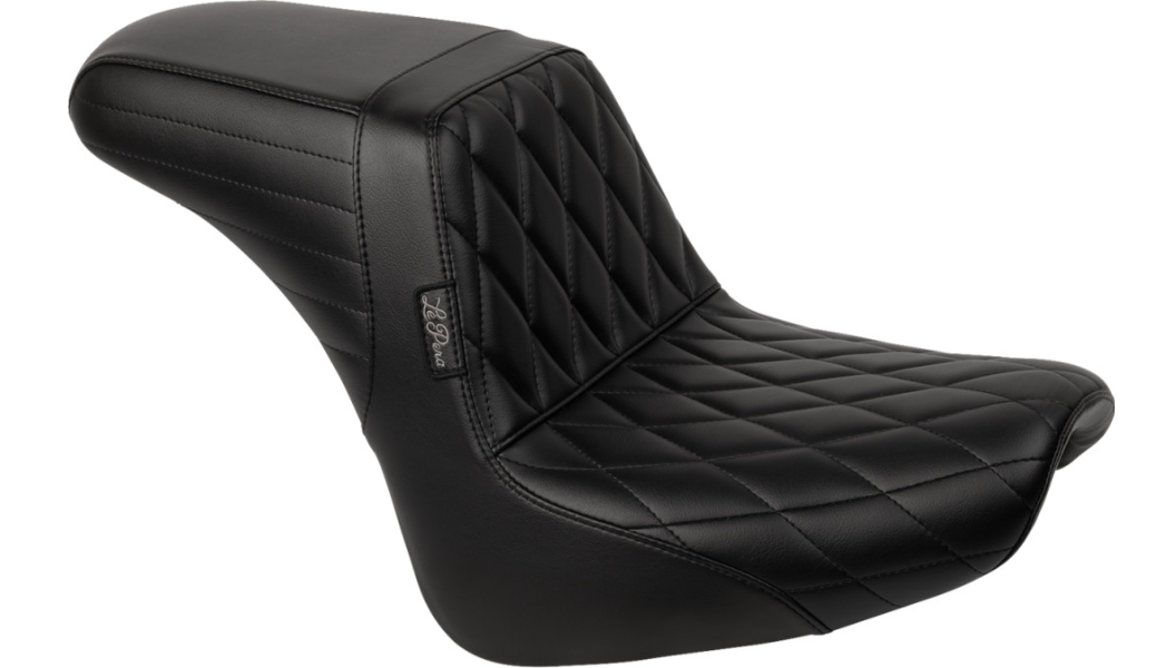 Le Pera Kickflip Seat - Diamond - Black - Softail '18-'23