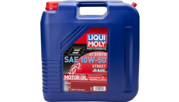 Liqui Moly Street Race Synthetic 4T Oil - 10W-50 - 20L