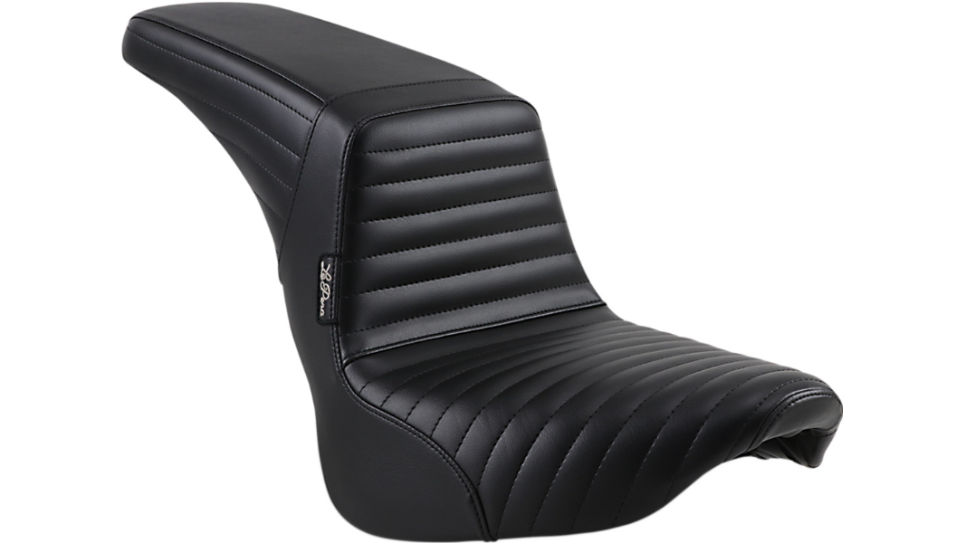 Le Pera Kickflip Seat - Pleated - Black - Softail '18-'23