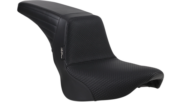 Le Pera Kickflip Seat - Basketweave - Black - Softail '18-'23