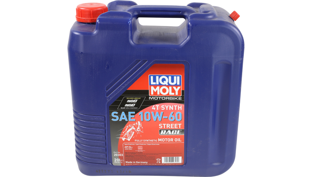Liqui Moly Street Race Synthetic 4T Oil - 10W-60 - 20L