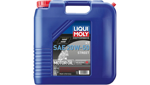 Liqui Moly Street 4T Oil - 20W-50 - 20 L
