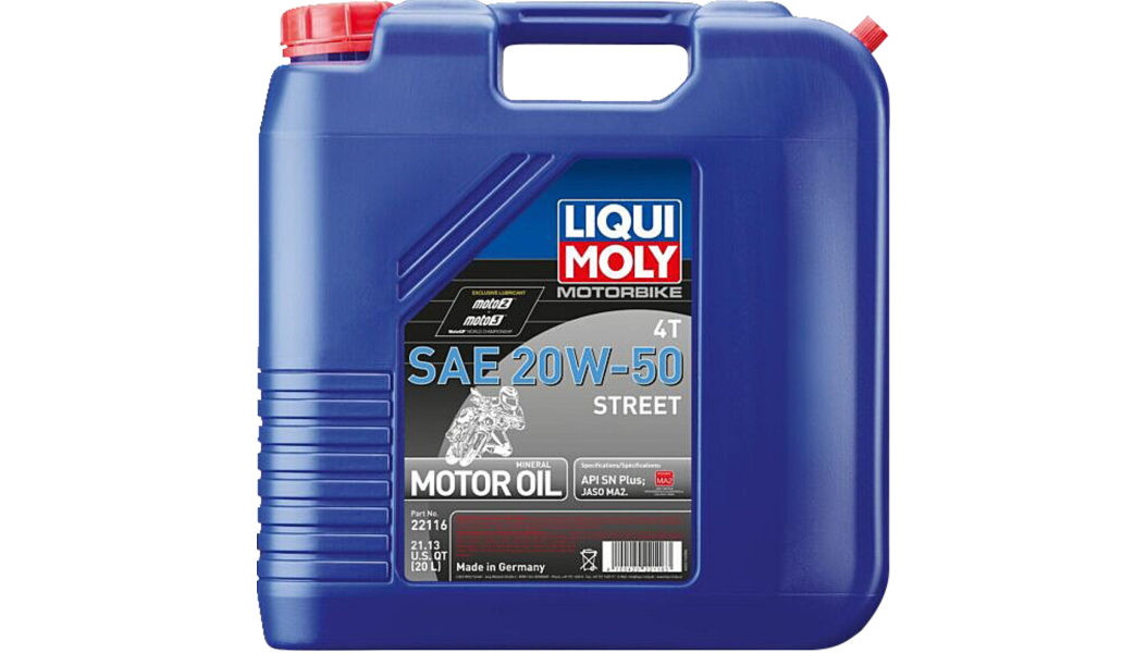Liqui Moly Street 4T Oil - 20W-50 - 20 L